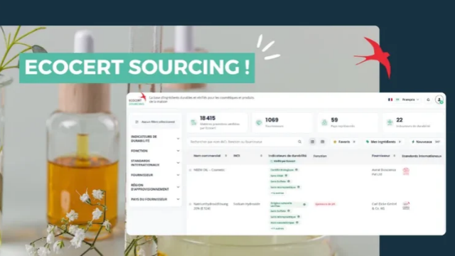 Ecocert Sourcing _ plus de 18 000 ingrédients cosmétiques réunis sur une plateforme - The Beauty Analyst
